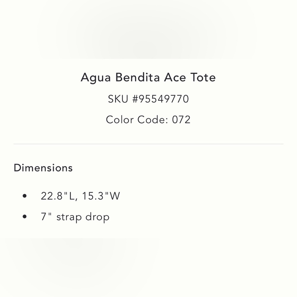 Agua Bendita Ace Tote in Yellow NEW - Picture 5 of 5